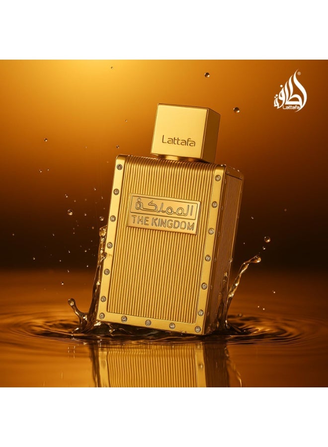 لطافة بخاخ عطر ذا كينجدوم او دو بارفان للرجال من لطافة، 100 مل - Image 3